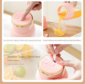 Household Wireless USB Rechargeable Outdoor Portable Juicer with Large Capacity Fruit <b>Juice</b> <b>Machine</b> Mixing Cup for Travel Office - Product Image 5