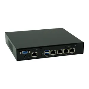 Quad Core J4125 לינוקס Pfsense Intel I225V 2.5G רב Lan 4 Rj45 Ethernet Nuc וירטואלי חומת אש נתב תמיכת 3G 4G Lte