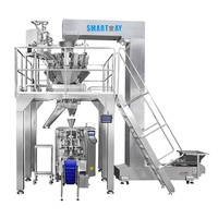 Machine d'emballage automatique VFFS à grande capacité avec scellage sur 4 côtés pour biscuits, bonbons, gelées et spaghetti