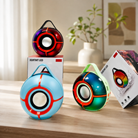 Enceinte portable sans fil Bluetooth 5.3 RGB 8W avec lecteur TF USB FM pour fêtes en extérieur, avec poignée de transport, OEM ODM