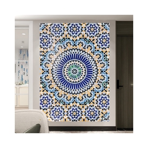 Centurymosaic - Azulejos de Vidrio con Diseños Modernos Cortados a Mano, Decoración de Pared para Piscina, Sala de Estar al Aire Libre - Product Image 1