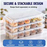 Boîte d'emballage alimentaire jetable transparente personnalisable, sûre, pour aliments congelés, recyclable, de qualité alimentaire, sans BPA, boîtes en plastique pour l'emballage alimentaire