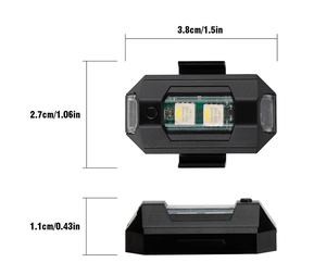 Feux de moto, lumière stroboscopique pour drone, lumière LED USB anti-collision, signal lumineux clignotant pour vélo, avion, vol de nuit, mini lumière d'avertissement - Product Image 4