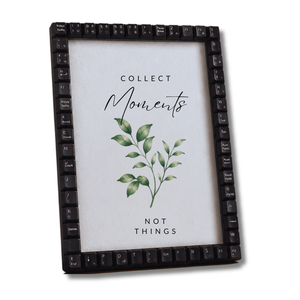 Cadre photo écologique en forme de clavier, décoratif et fait main, pour affichage d'images, idéal pour la maison, le bureau et les cadeaux - Product Image 1