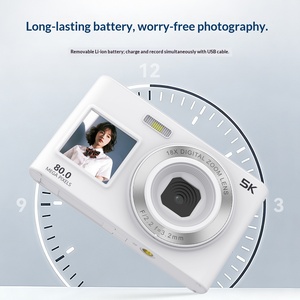 <span class=keywords><strong>Appareil</strong></span> <span class=keywords><strong>photo</strong></span> numérique 5k 80MP à double écran, Wifi, portable, <span class=keywords><strong>petit</strong></span>, point-and-shoot, avec zoom 18x pour enfants, adolescents, adultes, débutants - Product Image 3