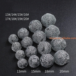 Prezzo di fabbrica filtro a sfera di tabacco 13-20mm maglia combustione cavo tubo di fumo metallo promuovere la combustione supporto rete di fumo gadget - Product Image 3