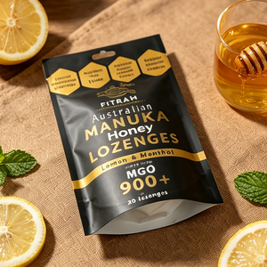 Custom Printed Black Stand Up Pouch Food Grade Zipper Bag 100g For Snack Honey Lozenges Packaging with Hole - Product Image 5