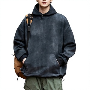 Sudaderas con Capucha de Algodón 100% French Terry para Hombre, con Lavado Ácido, Antipilling, Estilo Casual Oversize, Venta al por Mayor, Servicio OEM, Más Vendidas - Product Image 1
