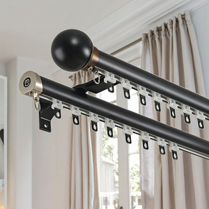 Hiện đại Roman thanh rèm theo dõi cường độ cao nhôm im lặng trượt Tính năng sử dụng nhà cửa sổ Rèm đường sắt nhà máy - Product Image 1