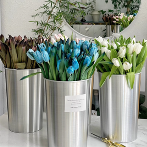 Groothandel Custom Bloem Aluminium Bloem Emmer Display Revival Vaas Voor Bloemenwinkel Gebruikt Voor Bloemenrek Display - Product Image 2