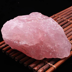 Natural Rose Quartz menara poles produk grosir Rose Quartz bola Hati kristal titik menara penyembuhan dekorasi batu - Product Image 4