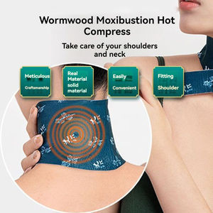 Chauffe-cou et chauffe-genoux auto-chauffants Airende avec parfum d'armoise, coussin <span class=keywords><strong>chauffant</strong></span> activé par l'air, 3 patchs/sac, vente en gros - Product Image 3