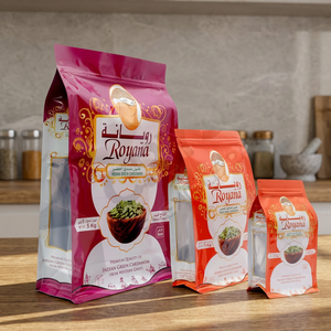 Bolsas de Embalaje de Grado Alimenticio Reutilizables, con Sellado Térmico y Laminado BOPP, para Cardamomo Verde de la India, en Presentaciones de 5kg, 1kg y 0.5kg - Product Image 2