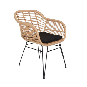 Set di Tavolo e Sedie <span class=keywords><strong>in</strong></span> <span class=keywords><strong>Vimini</strong></span> a Tre Pezzi dal Design Moderno Personalizzato, <span class=keywords><strong>Mobili</strong></span> <span class=keywords><strong>in</strong></span> Metallo per Esterni, Ideali per Patio e Balcone - Product Image 5