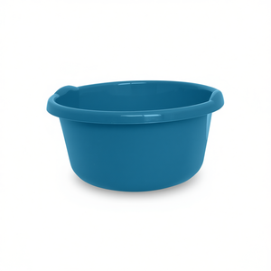 Cubo redondo de plástico azul de 13 litros para limpieza y almacenamiento - Product Image 3