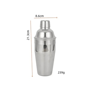 Ensembles de bar à la maison directe d'usine avec support en bois distributeur de <span class=keywords><strong>vodka</strong></span> 13 pièces outils de barre d'argent en acier inoxydable Jigger Cocktail Shakers - Product Image 2