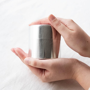 Contenitori rotondi di zucchero per caffè a tenuta stagna a doppio coperchi per spezie Matcha latta <span class=keywords><strong>da</strong></span> 400ml/560ml 304 in acciaio inossidabile - Product Image 2