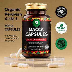 OEM 120 Piezas Cápsulas de Maca Suplemento nutricional de Maca de alta concentración Suplementos potenciadores de energía natural - Product Image 3
