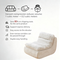 Fauteuils nuages individuels, Fauteuil nuage sans structure, Fauteuil pouf confortable en mousse pour la lecture