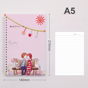 A5 semplice carta Kraft retrò bobina <span class=keywords><strong>libro</strong></span> studente linea orizzontale superficie morbida copia blocco note cartone animato carino taccuino personalizzazione - Product Image 5