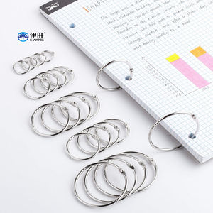 YIWANG argent rangement pratique anneaux de reliure en acier inoxydable 0.75 pouces anneaux de reliure de livre à feuilles mobiles - Product Image 3