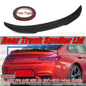 Aileron de coffre arrière en fibre de carbone véritable style PSM pour BMW F06 640i 650i M6 2011-2018 4 portes - Product Image 1