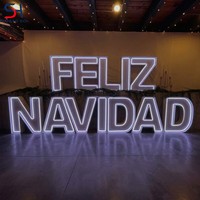 Lettres et chiffres lumineux LED RGB personnalisés en acier inoxydable de 3FT et 4FT pour événements extérieurs, mariages et locations