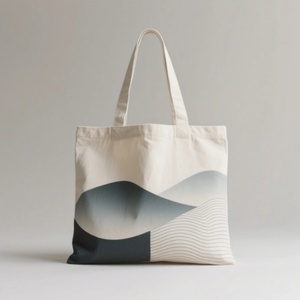 Custom Eco-Friendly <b>Large</b> Cotton Polyester <b>Canvas</b> Tote <b>Bag</b> Custom Logo Super Strong Reusable Shopping <b>Bag</b> Customized Colors All - Product Image 1