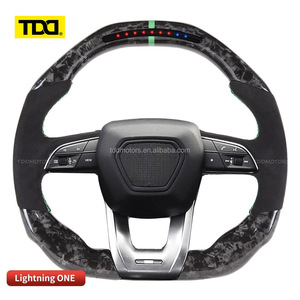 Volant sport en cuir suédé noir personnalisé TDD LED carbone pour Lamborghini Urus - Product Image 6