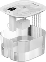 Fontaine à eau pour animaux de compagnie et fontaine à eau automatique pour chat 1,5 L 2200 mAh Capteur de mouvement à 120 degrés Filtration multicouche Silencieuse CX914