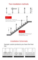 Barres de balustrade de balcon sur mesure en acier inoxydable SUS 304, garde-corps extérieur en acier inoxydable