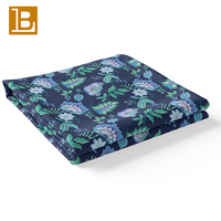 Katalog Gratis BILU Cetak Digital Kain Kustom Motif Bunga Besar 100% Katun Poplin Kain Floral untuk Pakaian LO