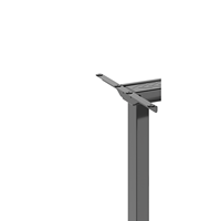 Cadre de bureau électrique réglable en hauteur à double moteur, design rabattable, colonne de levage pour bureau assis-debout, sans plateau