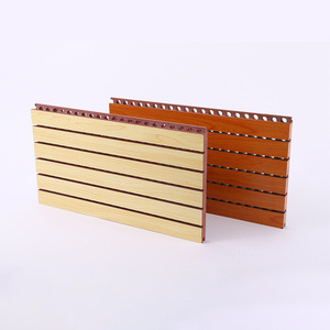 Pannelli acustici a fessura <span class=keywords><strong>fonoisolante</strong></span> in stile moderno con scanalature per studi cinematografici decorativi di assorbimento del suono - Product Image 6