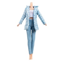 Vêtements de poupée unisexe de 30 cm, jouet en peluche, mini jouet en coton, échelle 1:6, accessoires pour maison de poupée BJD, habillage