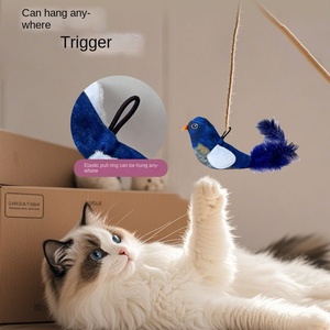 Jouet pour chat modèle KDL25326 Fujian Self-Hi Anoxi, simulation de son, plume en peluche, bâton intelligent pour taquiner, artefact automatique - Product Image 1