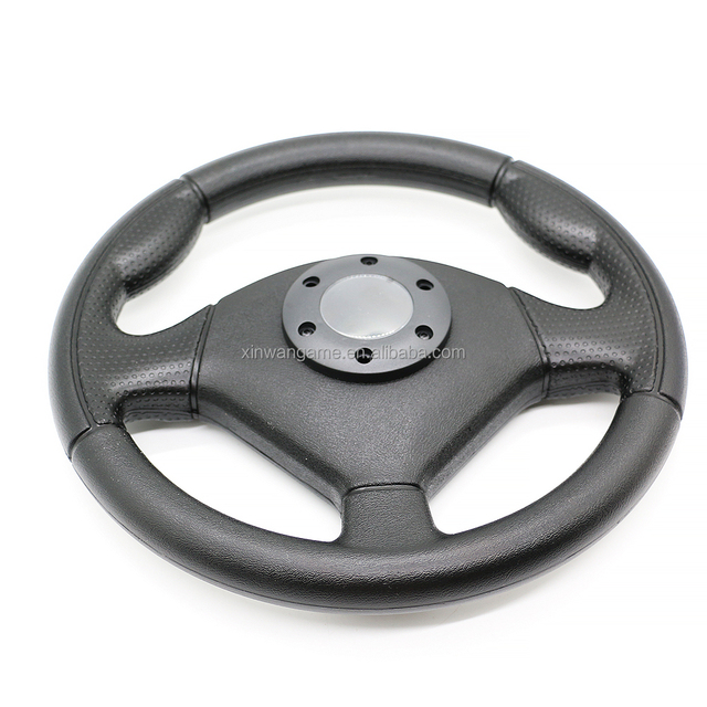 Leather Steering Wheel for LCD HD Outrun Adult Simulation Driving Car Racing Video Coin Operated Arcade Game Machine Accessories