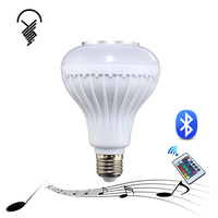 Haut-parleur multicolore RGB E27 Télécommande 10W Led Music Bulb Light