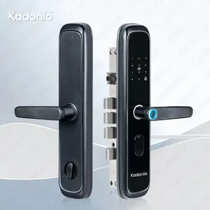 Kadonio électrique RFID poignée empreinte digitale mot de passe serrure de porte principale avec clavier maison serrure à pêne dormant intelligente