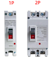 Disjoncteur CC 2 pôles 150A 160A 250A 550V 1000V à prix d'usine pour système de stockage de batterie CC 24V 48V - MCCB CC