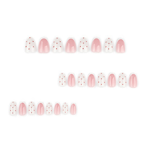 <span class=keywords><strong>Uñas</strong></span> Postizas <span class=keywords><strong>de</strong></span> Almendra Estilo Lujo 2026, Puntas Nude, Cobertura Completa, Diseño <span class=keywords><strong>de</strong></span> Líneas Pintadas, <span class=keywords><strong>Uñas</strong></span> Falsas Personalizadas, <span class=keywords><strong>Uñas</strong></span> a Presión - Product Image 2