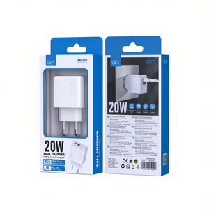 Cargador de pared de 20W con salida USB C y A, carga rápida para teléfonos y tabletas - Product Image 2