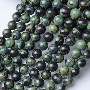Venta al por mayor <span class=keywords><strong>jaspe</strong></span> Kambaba <span class=keywords><strong>verde</strong></span> natural, <span class=keywords><strong>jaspe</strong></span> de cocodrilo hebra de cuentas sueltas para hacer joyas DIY 4mm 6mm 8mm 10mm 12mm, 38cm - Product Image 2