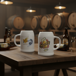 Mug à bière en céramique 500 ml avec impression par sublimation, design brasserie, personnalisable, cadeau - Product Image 3