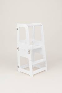 <span class=keywords><strong>Table</strong></span> Montessori tour d'aide 2-en-1, tabouret de marche à plateforme éducative tour de sécurité, tour d'aide à la cuisine changement de tour d'apprentissage - Product Image 2