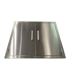 Puerta de cocina al aire libre, suministro de fábrica, acero inoxidable 201, puertas de barbacoa de alta resistencia, 304 - Product Image 3