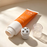 Tube souple multifonctionnel personnalisé de 40 ml de haute qualité avec tête de massage en alliage de zinc pour les soins du corps, des cheveux et de la peau