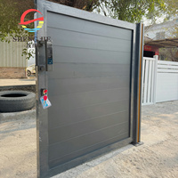 Portail en aluminium Système de portails électriques automatiques pour maison Portail coulissant de jardin en métal Prix Designs Portail automatique en aluminium pour allée