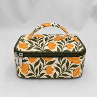 Trousse de Voyage Cosmétique en Nylon avec Logo Personnalisé, Sac Organisateur de Maquillage avec Poignée et Fermeture Éclair pour Articles de Toilette et Essentiels de Beauté - Fournisseur d'Usine
