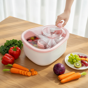 Machine à laver les <span class=keywords><strong>fruits</strong></span> <span class=keywords><strong>et</strong></span> <span class=keywords><strong>légumes</strong></span> sur mesure avec brosse rotative intégrale pour la cuisine domestique - Product Image 1